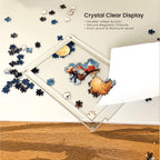 Acrylic Miniature Frame Puzzle | Magnetic Display Jigsaw Puzzle (140 Pieces) | Mini Leaves