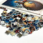 Acrylic Miniature Frame Puzzle | Magnetic Display Jigsaw Puzzle (140 Pieces) | Mini Leaves