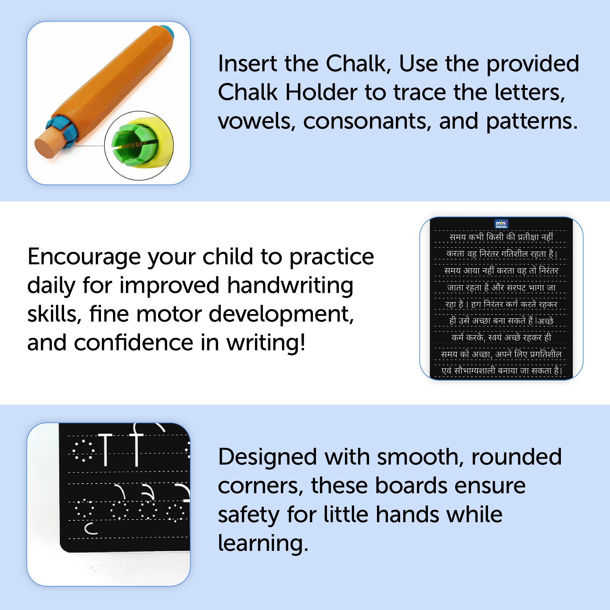 Wooden Hindi Tracing Board Set