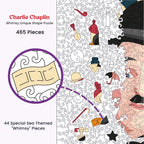 Charlie Chaplin™ Whimsy Unique Shape Wooden Puzzle – 465 Pieces | Mini Leaves