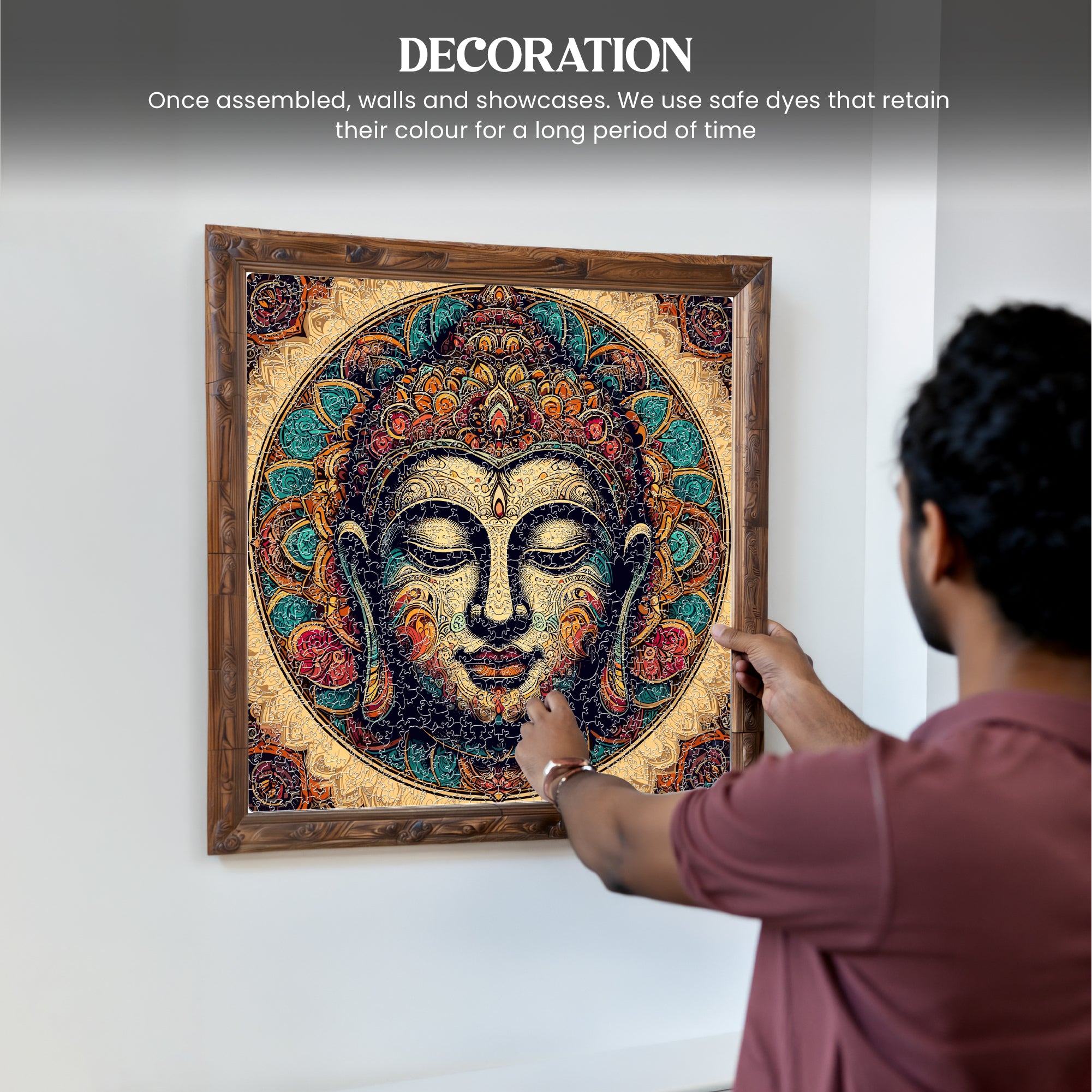 The Buddha | Unique Shape Wooden Puzzle | Mini Leaves