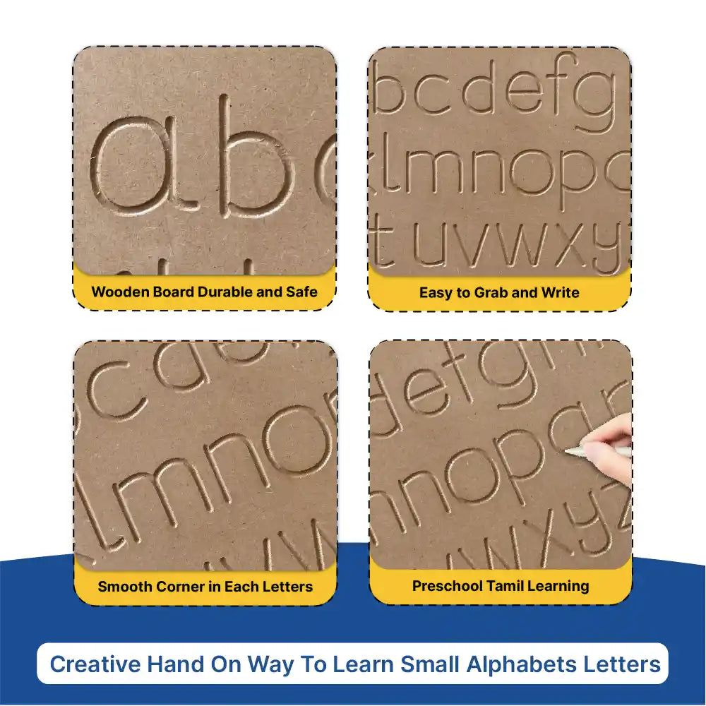 Small Letter Alphabet Tracing Board 3+ Years - Mini Leaves