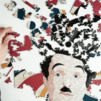 Charlie Chaplin™ Whimsy Unique Shape Wooden Puzzle – 465 Pieces | Mini Leaves