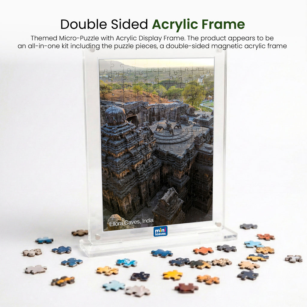 Heritage Series Acrylic Frame Puzzle – 140 Pieces | Mini Leaves Toys