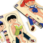 Mini Leaves™ Wooden Human Anatomy 3D Shapes Matching Puzzle – Multilayers Educational Toy for 3+ Years Kids