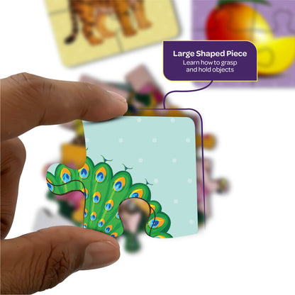 National Symbols 4 Pieces Wooden Puzzles 2+ Years