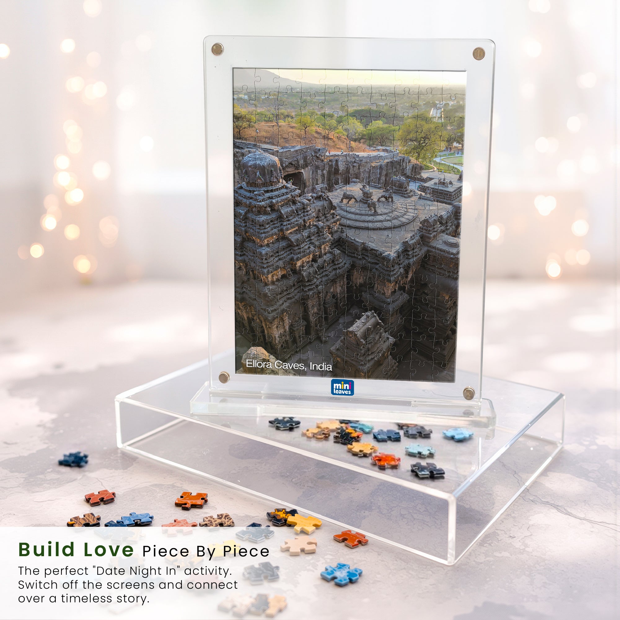 Heritage Series Acrylic Frame Puzzle – 140 Pieces | Mini Leaves Toys