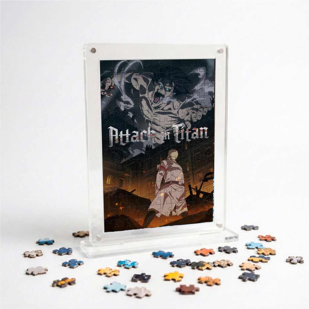 Attack on Titan Acrylic Frame Puzzle | 140 Pieces | Anime Series