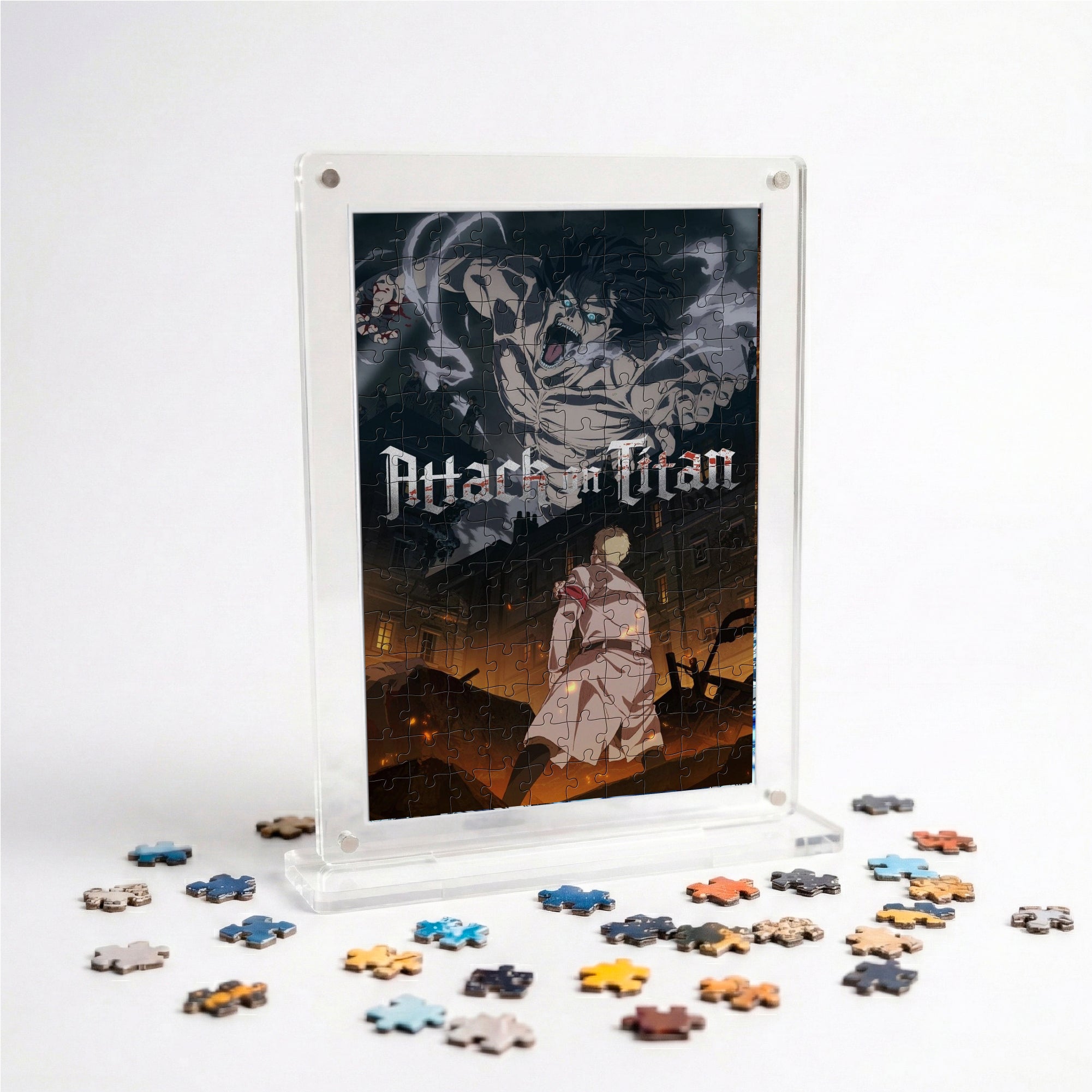 Attack on Titan Acrylic Frame Puzzle | 140 Pieces | Anime Series