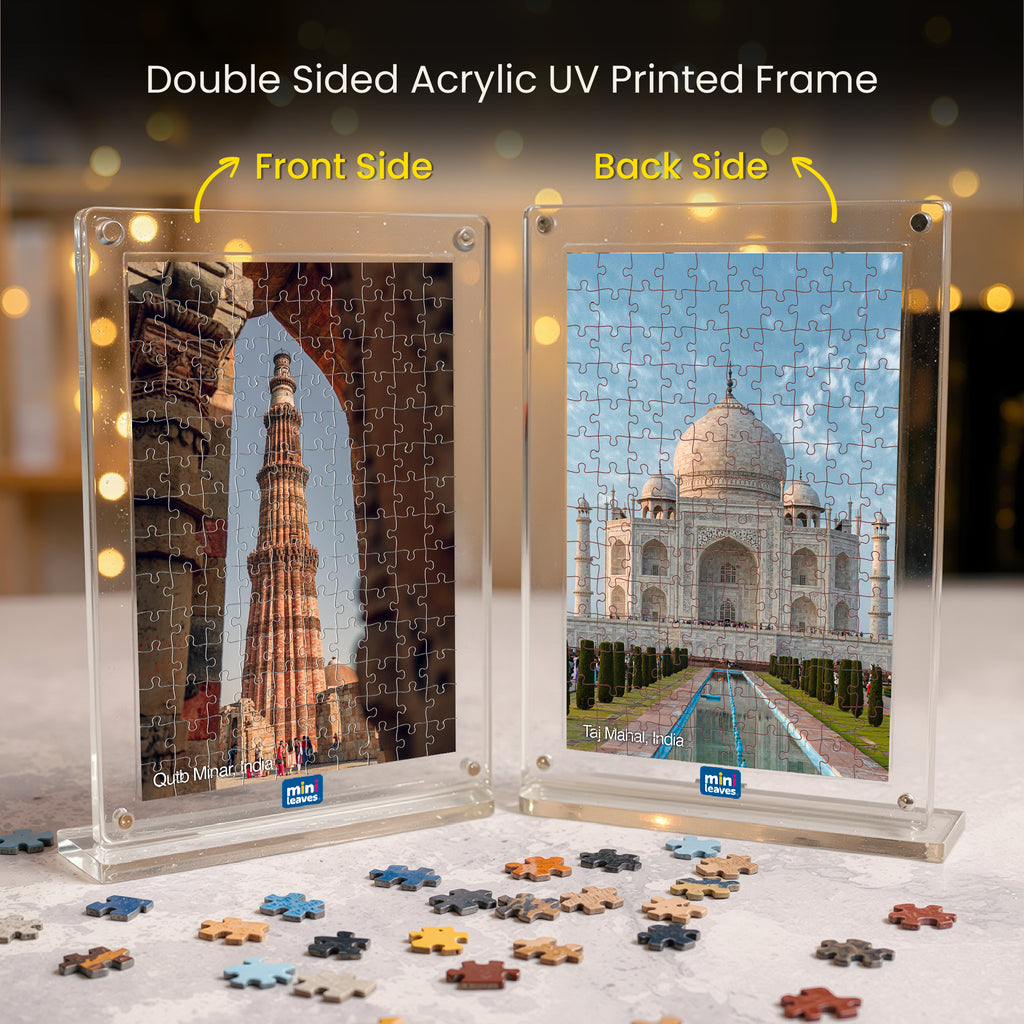 Heritage Series Acrylic Frame Puzzle – 140 Pieces | Mini Leaves Toys
