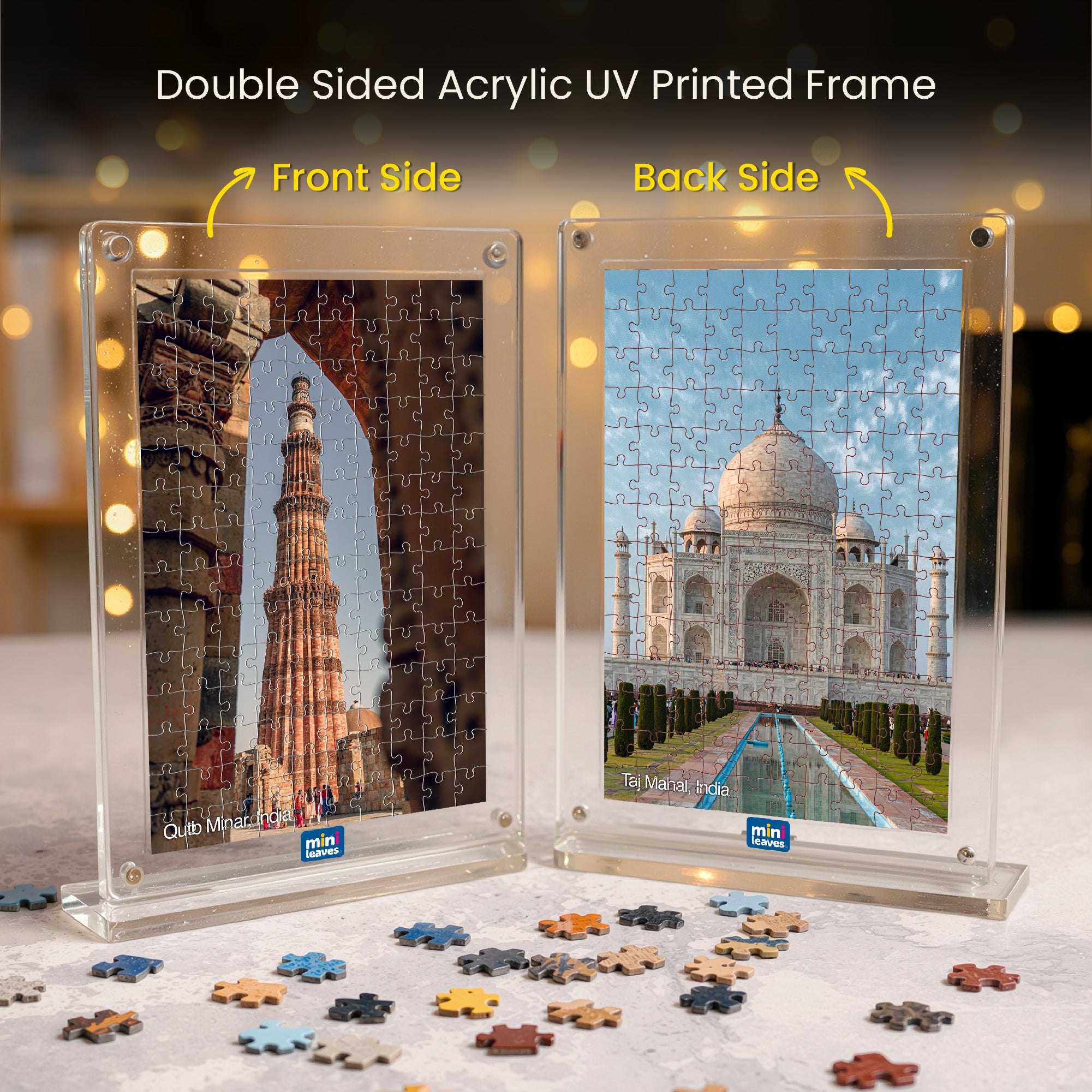 Heritage Series Acrylic Frame Puzzle – 140 Pieces | Mini Leaves Toys