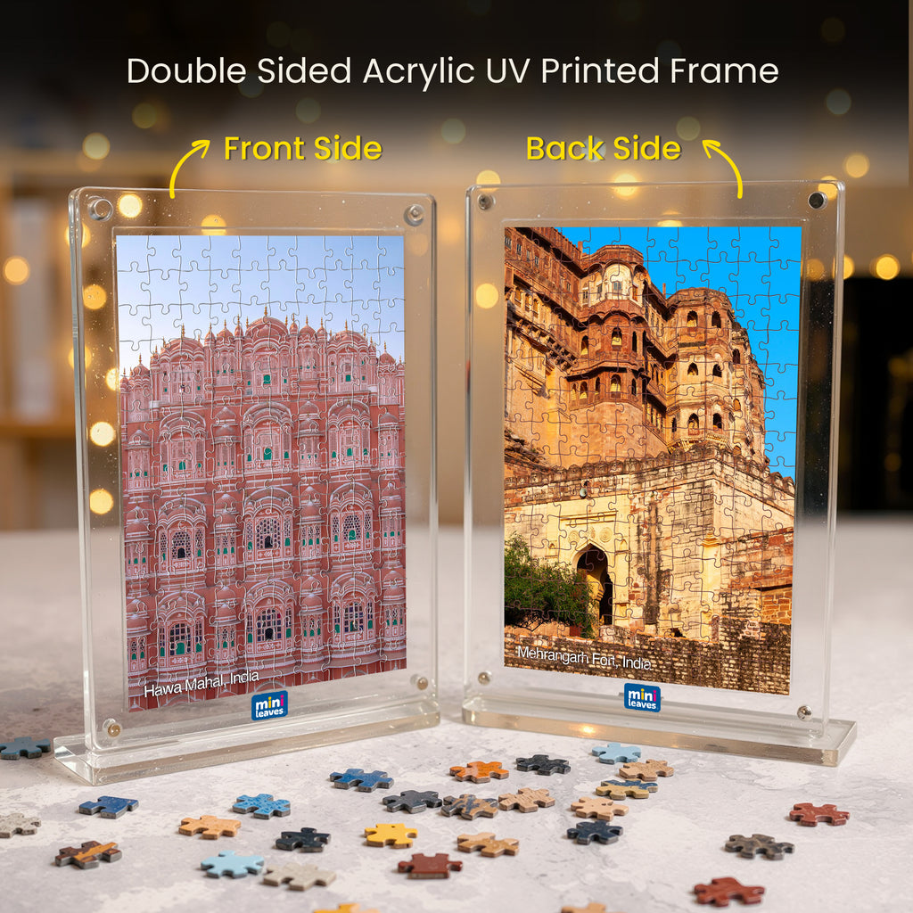 Heritage Series Acrylic Frame Puzzle – 140 Pieces | Mini Leaves Toys