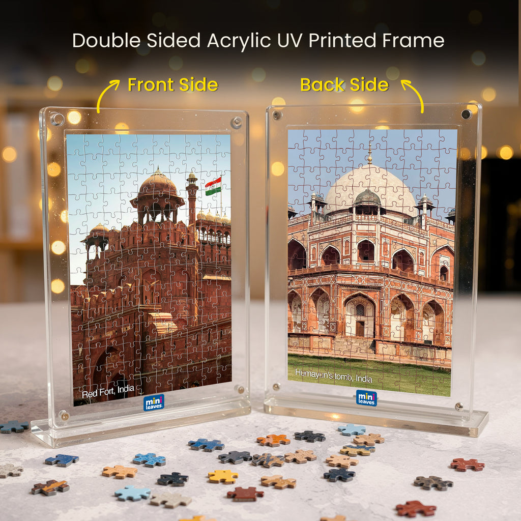 Heritage Series Acrylic Frame Puzzle – 140 Pieces | Mini Leaves Toys