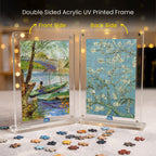 Van Gogh Series Acrylic Frame Puzzle – 140 Pieces | Artistic Puzzle – Mini Leaves Toys