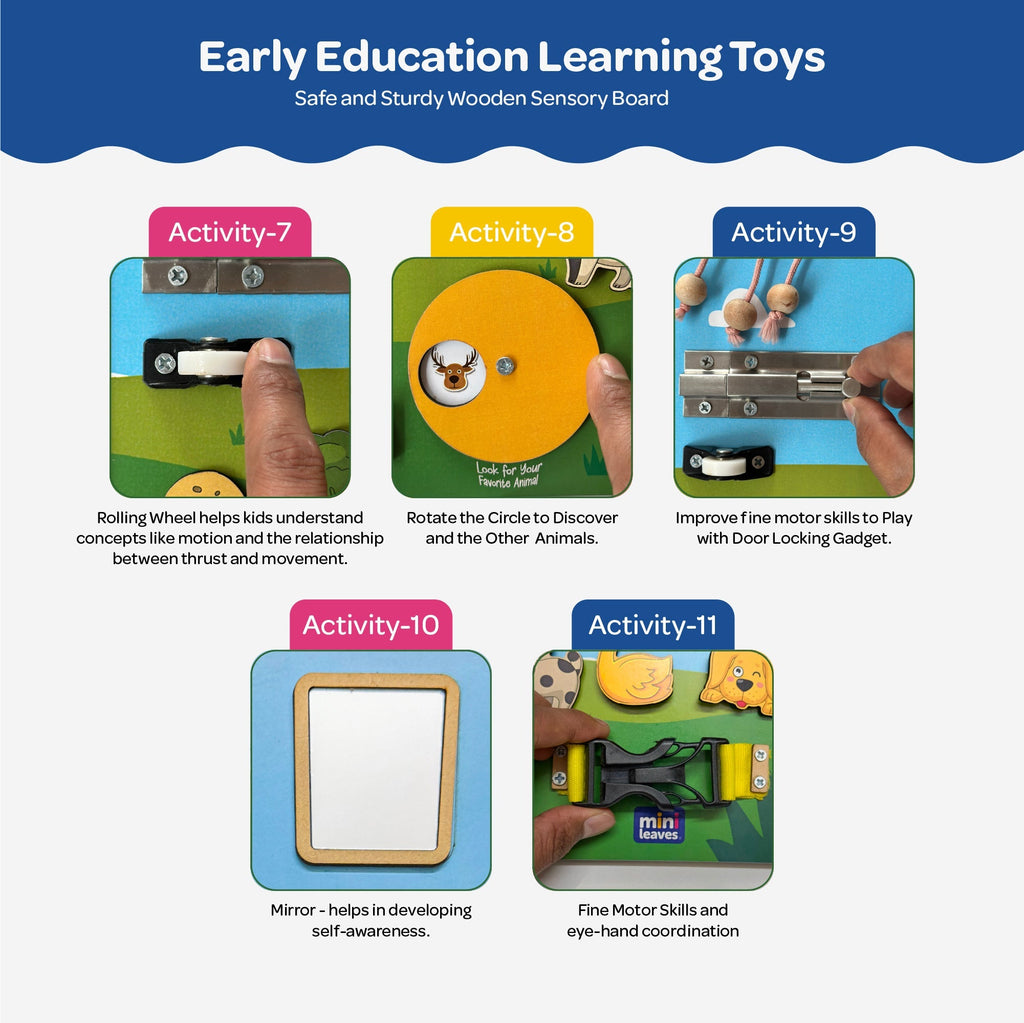 Mini Leaves™ Wooden Busy Board