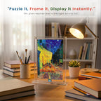 Van Gogh Series Acrylic Frame Puzzle – 140 Pieces | Artistic Puzzle – Mini Leaves Toys