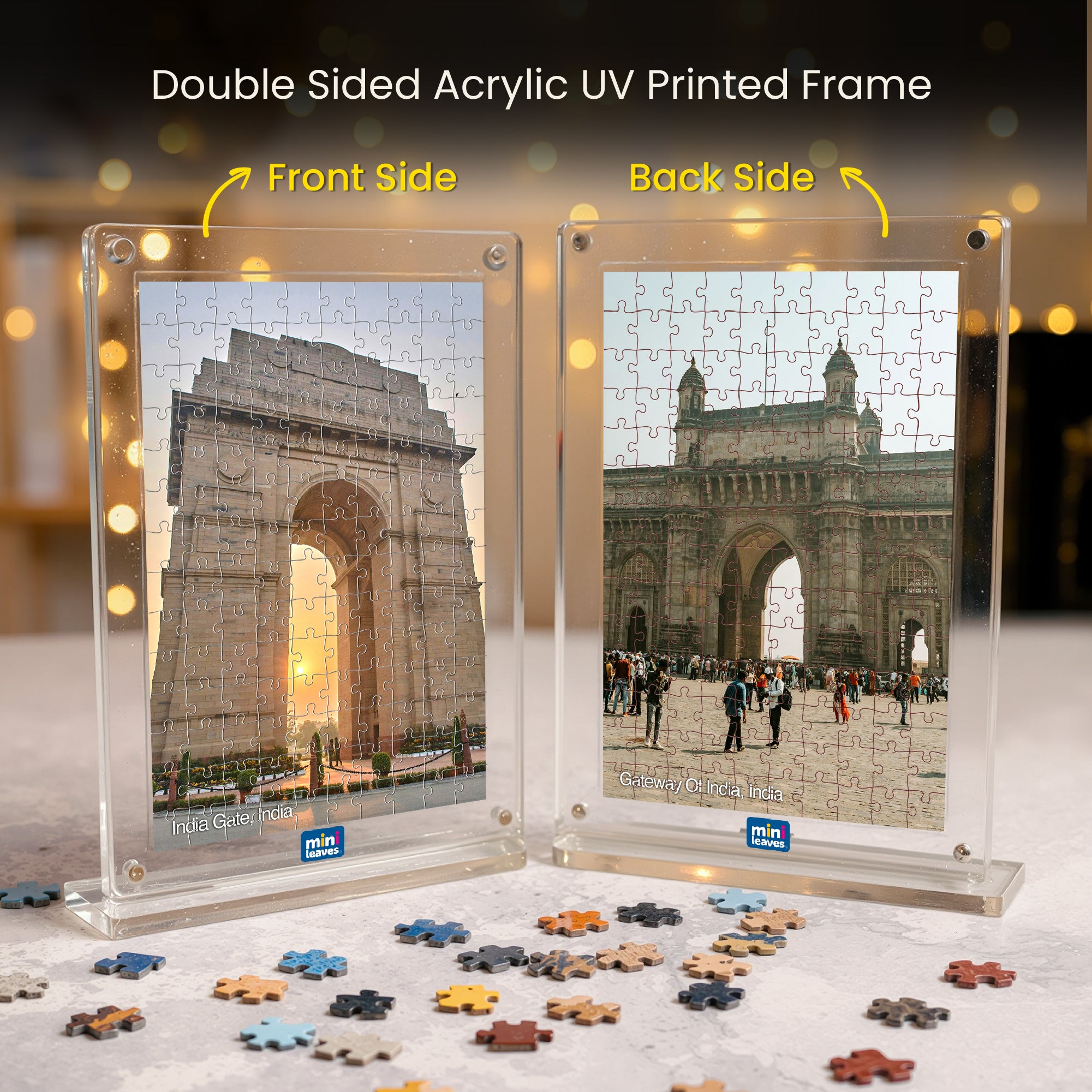 Heritage Series Acrylic Frame Puzzle – 140 Pieces | Mini Leaves Toys