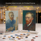 Van Gogh Series Acrylic Frame Puzzle – 140 Pieces | Artistic Puzzle – Mini Leaves Toys