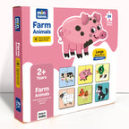 Farm Animals 4 Piece Wooden Puzzle 2+ Years