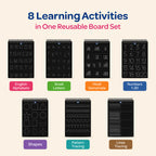 English Alphabets Montessori Pre-Writing Tracing Board – Set of 4 (8 Sides)