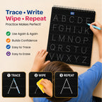 English Alphabets Montessori Pre-Writing Tracing Board – Set of 4 (8 Sides)