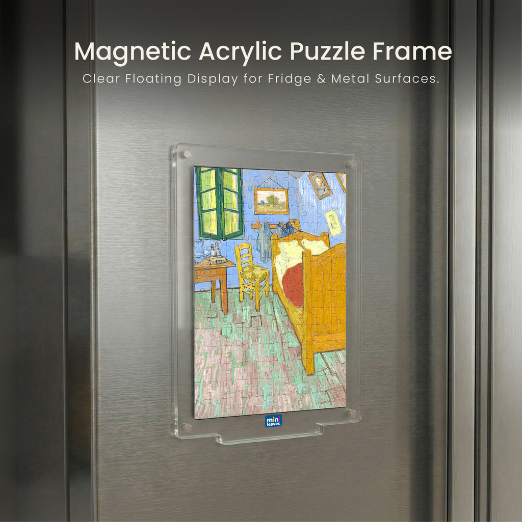 Van Gogh Series Acrylic Frame Puzzle – 140 Pieces | Artistic Puzzle – Mini Leaves Toys