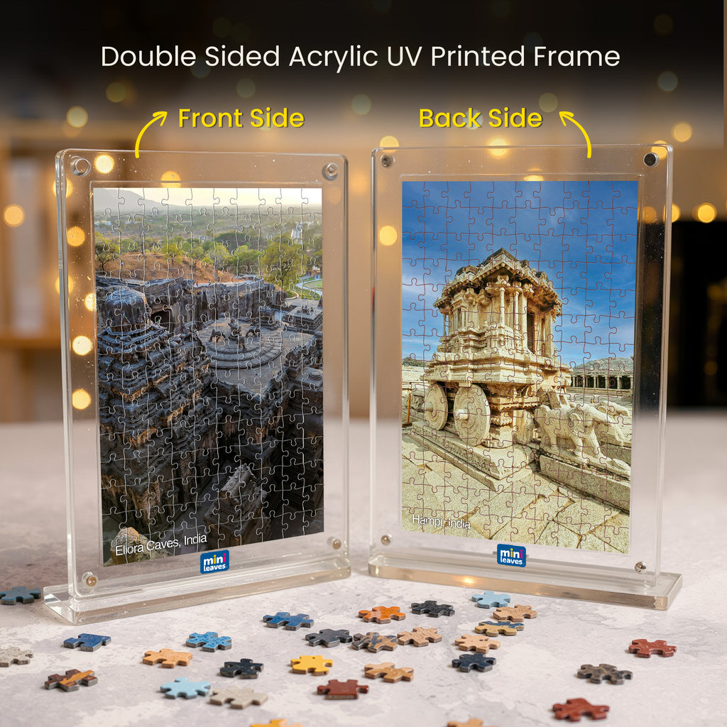 Heritage Series Acrylic Frame Puzzle – 140 Pieces | Mini Leaves Toys