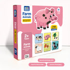 Farm Animals 4 Piece Wooden Puzzle 2+ Years