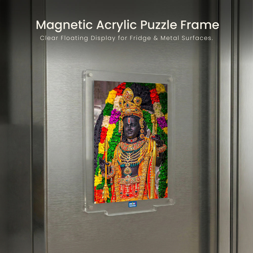 Religious Series Acrylic Frame Puzzle – 140 Pieces | Spiritual Art Puzzle – Mini Leaves Toys