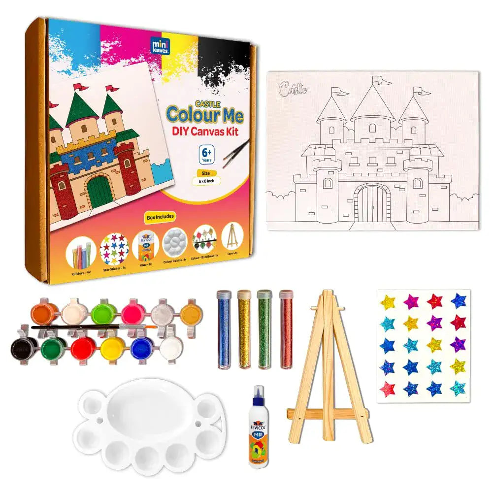 Colour Me Castle” DIY Canvas Art Kit