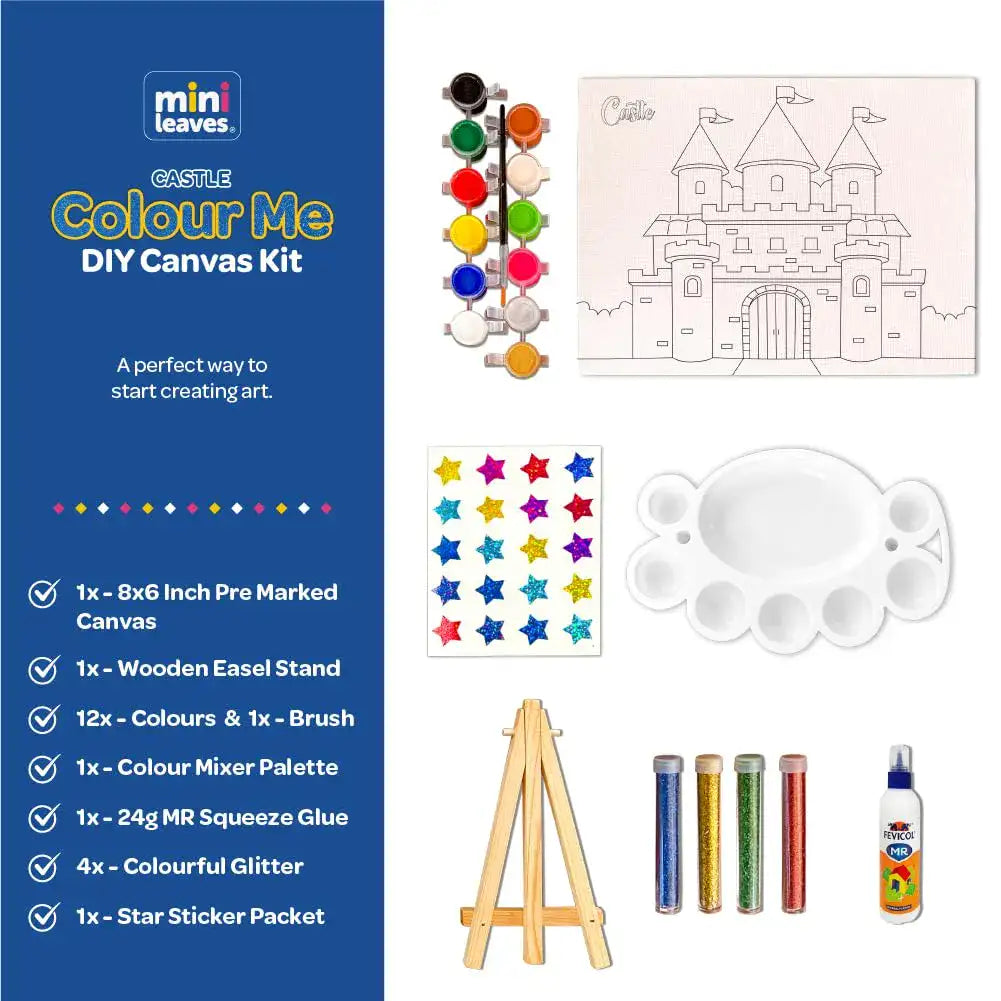 Colour Me Castle” DIY Canvas Art Kit