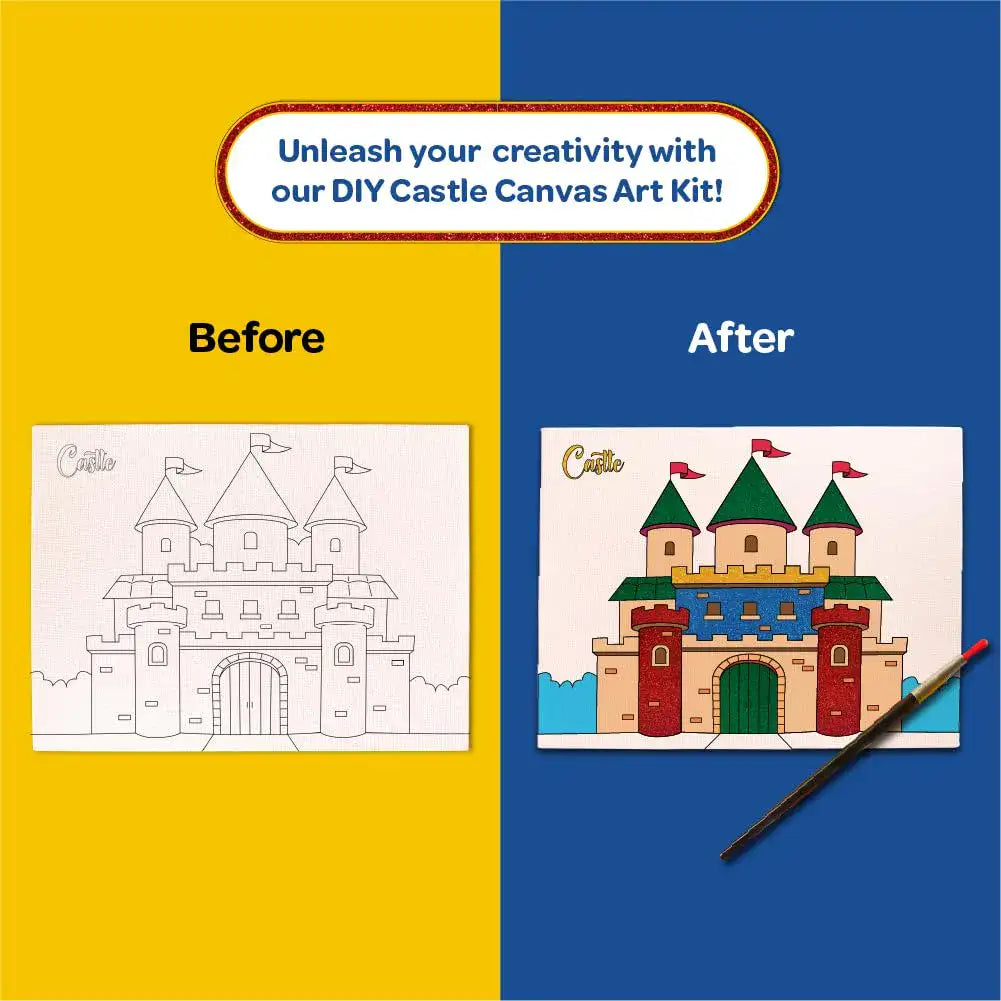 Colour Me Castle” DIY Canvas Art Kit