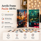 Old Mustang Acrylic Frame Puzzle- Automotive Series