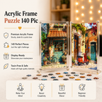 European Street Cafe Frame Puzzle