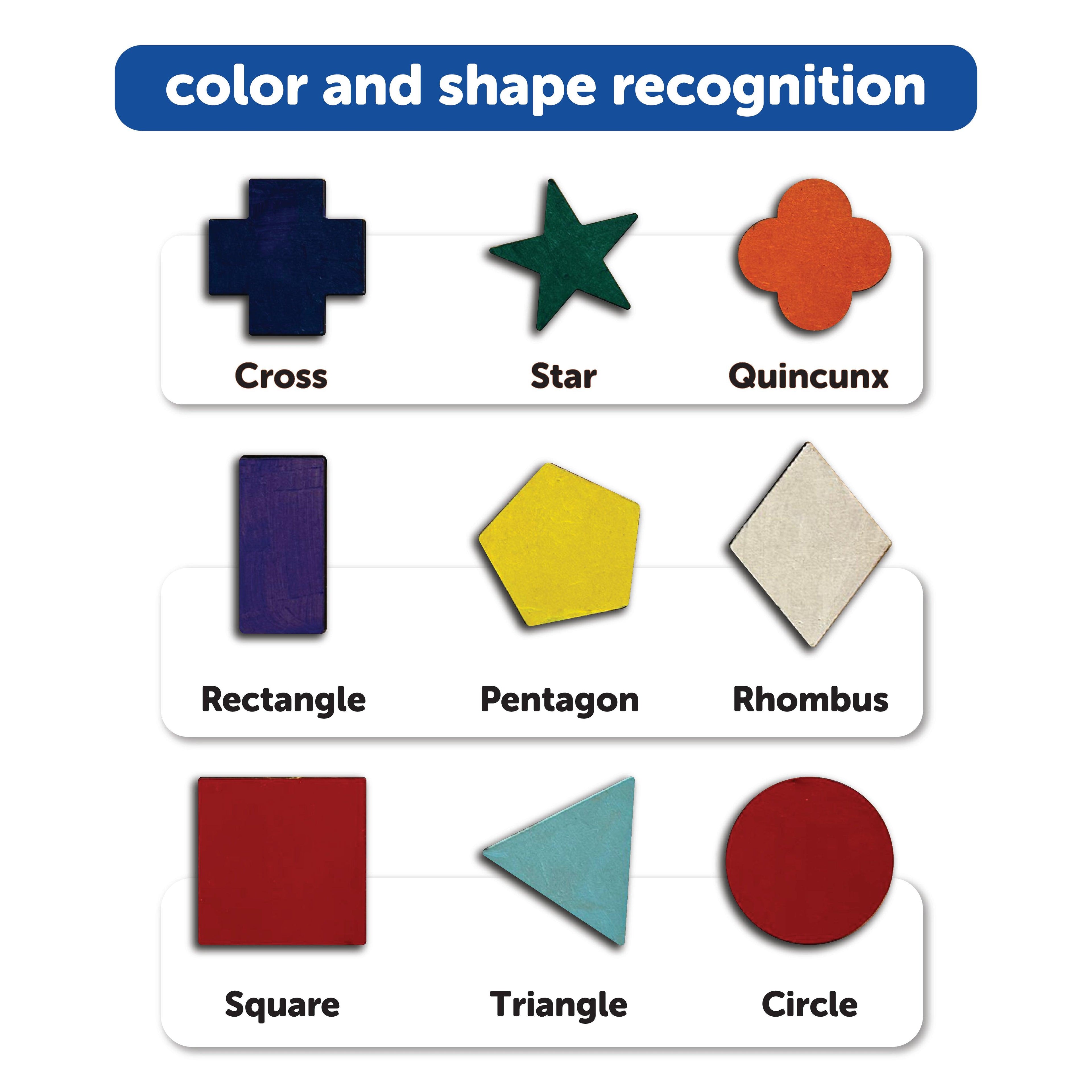 Shape Sorter for Toddlers Color 9 Shapes 1+ Years - Mini Leaves