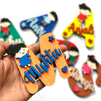 Personalized Monogram Wooden Fridge Magnets