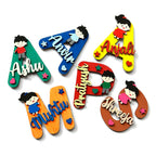 Personalized Monogram Wooden Fridge Magnets