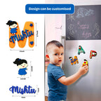 Personalized Monogram Wooden Fridge Magnets