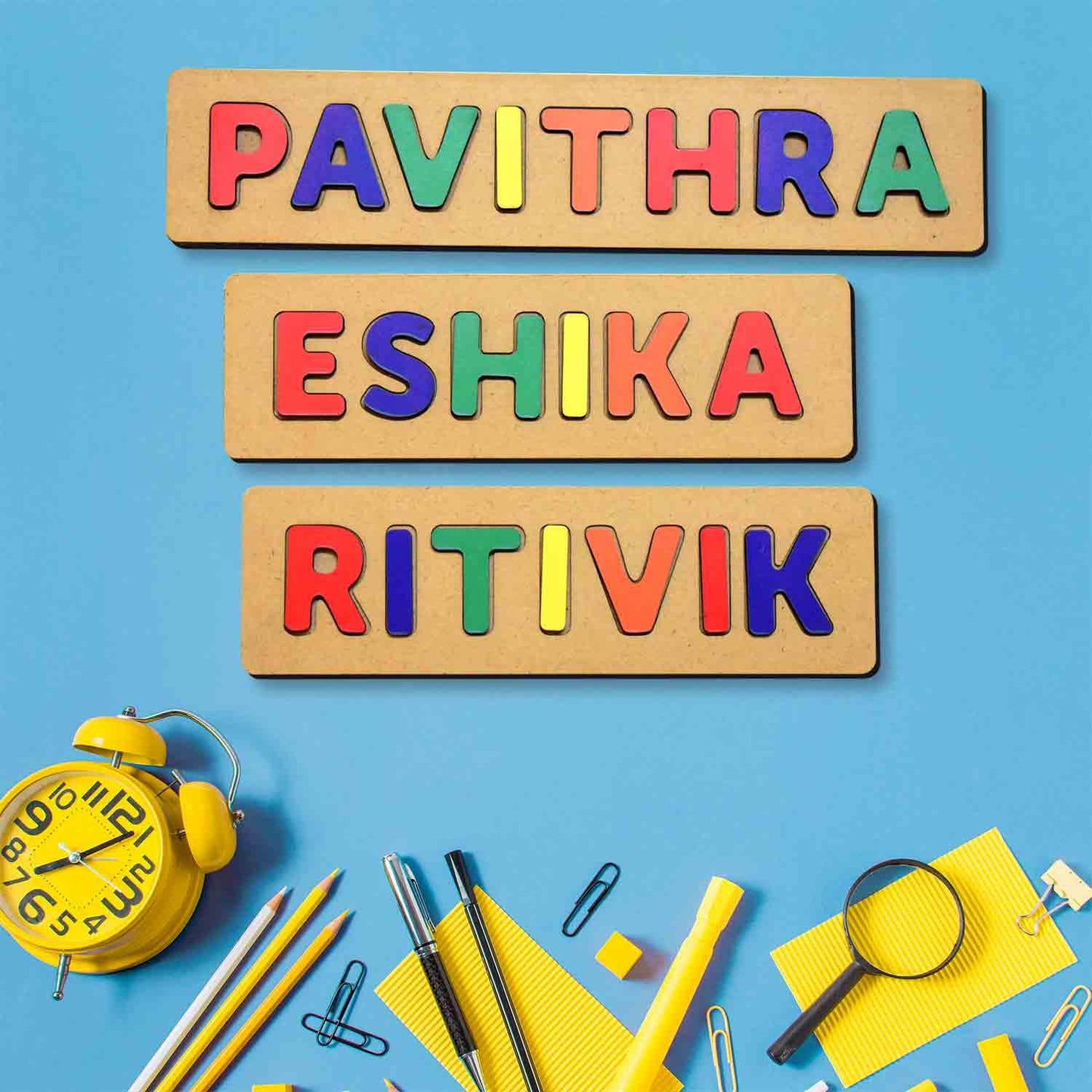 Personalised Name Puzzle 3+Years - Mini Leaves