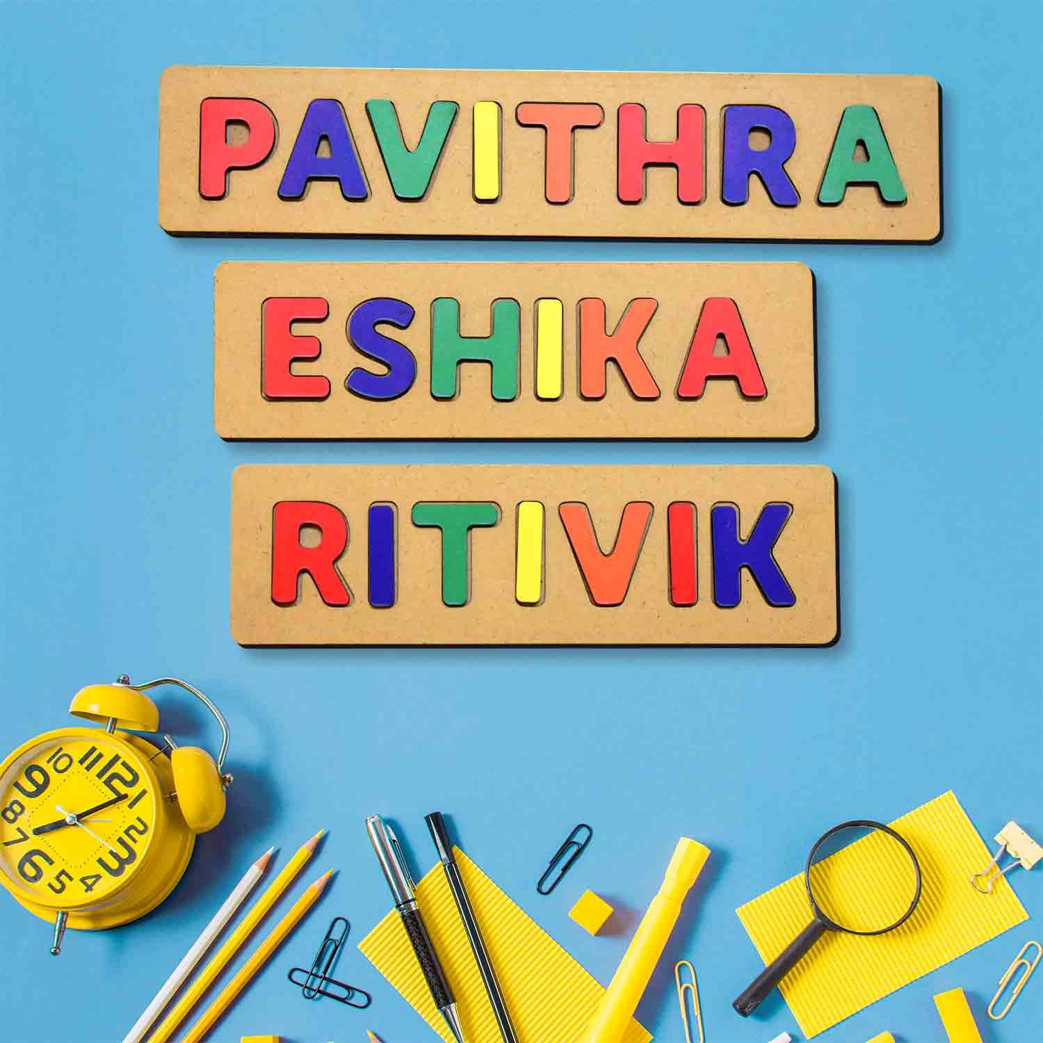 Personalised Name Puzzle 3+Years - Mini Leaves