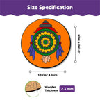 Mandala Tea Coasters Art and Craft Kit for 6+ Years- Beginner - Mini Leaves