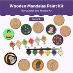Mandala Tea Coasters Art and Craft Kit 6+ Years- Beginner