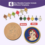 Mandala Tea Coasters Art and Craft Kit 6+ Years- Beginner