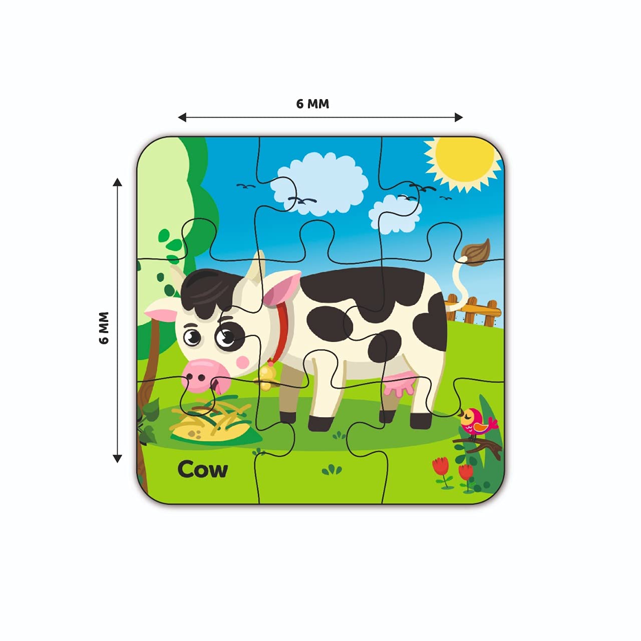 4 in 1 My Farm Wooden Puzzle Toy - Mini Leaves