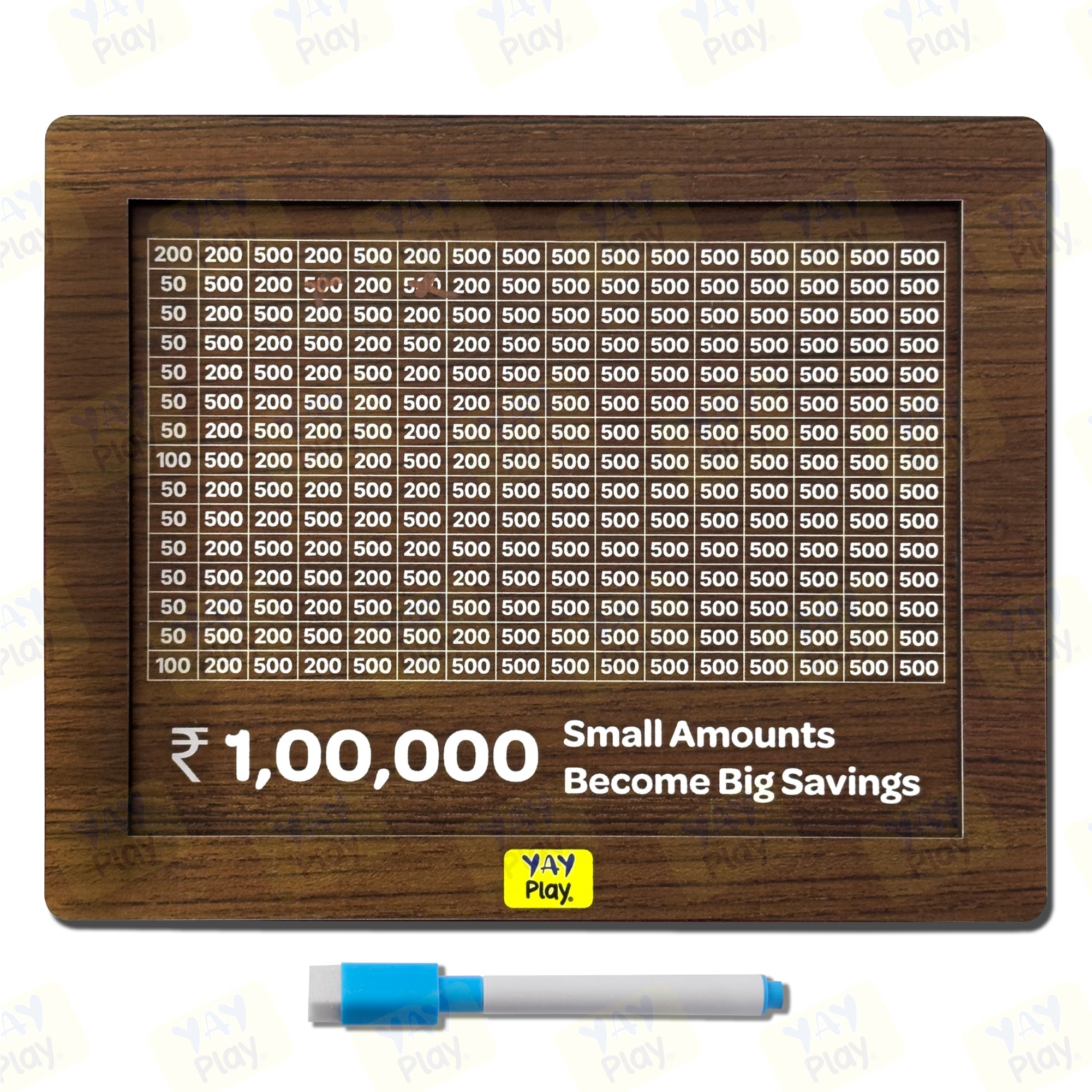 Mini Toy Rupees YaY Play 1,00,000 Rupees Money Saving Challenge Box – Minileaves Toys