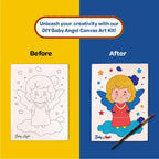 Colour Me Baby Princess” DIY Canvas Art Kit
