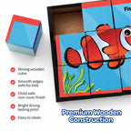 Cube Blocks Ocean Animals 6 Sides with 6 Animal 2+ Years