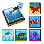 Cube Blocks Ocean Animals 6 Sides with 6 Animal 2+ Years