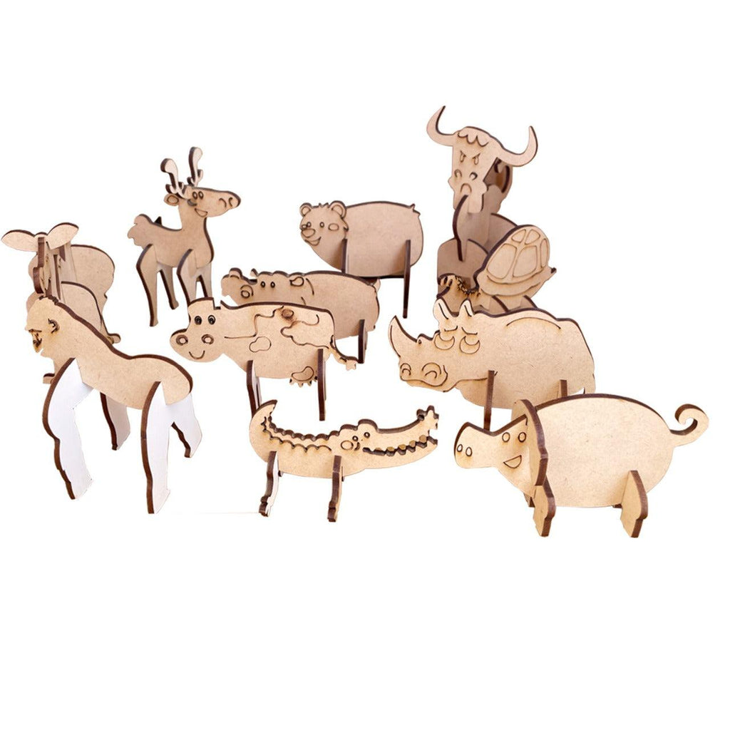 3D DIY Animals Puzzles 4+ Years - Mini Leaves