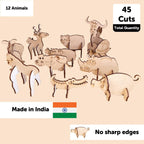 3D DIY Animals Puzzles 4+ Years - Mini Leaves